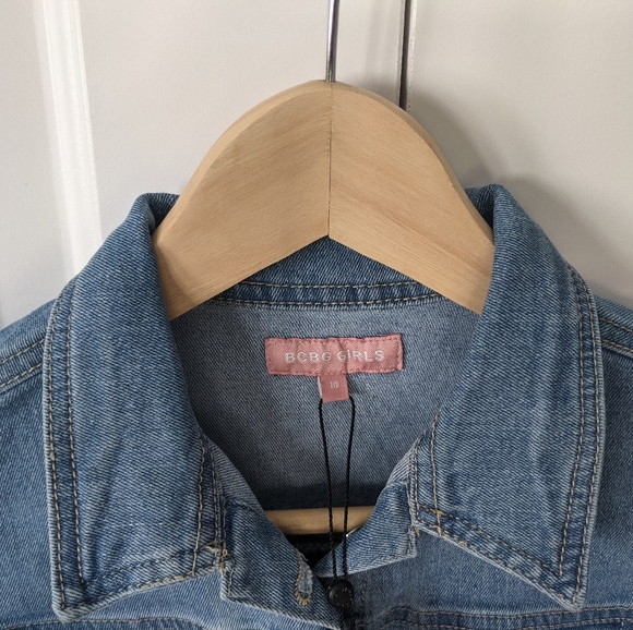 BCBG Girls Button up Denim Vest Sz. 10 - Picture 4 of 8